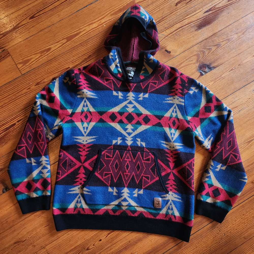 Pendleton x Wrangler Aztec Merino Wool Pullover